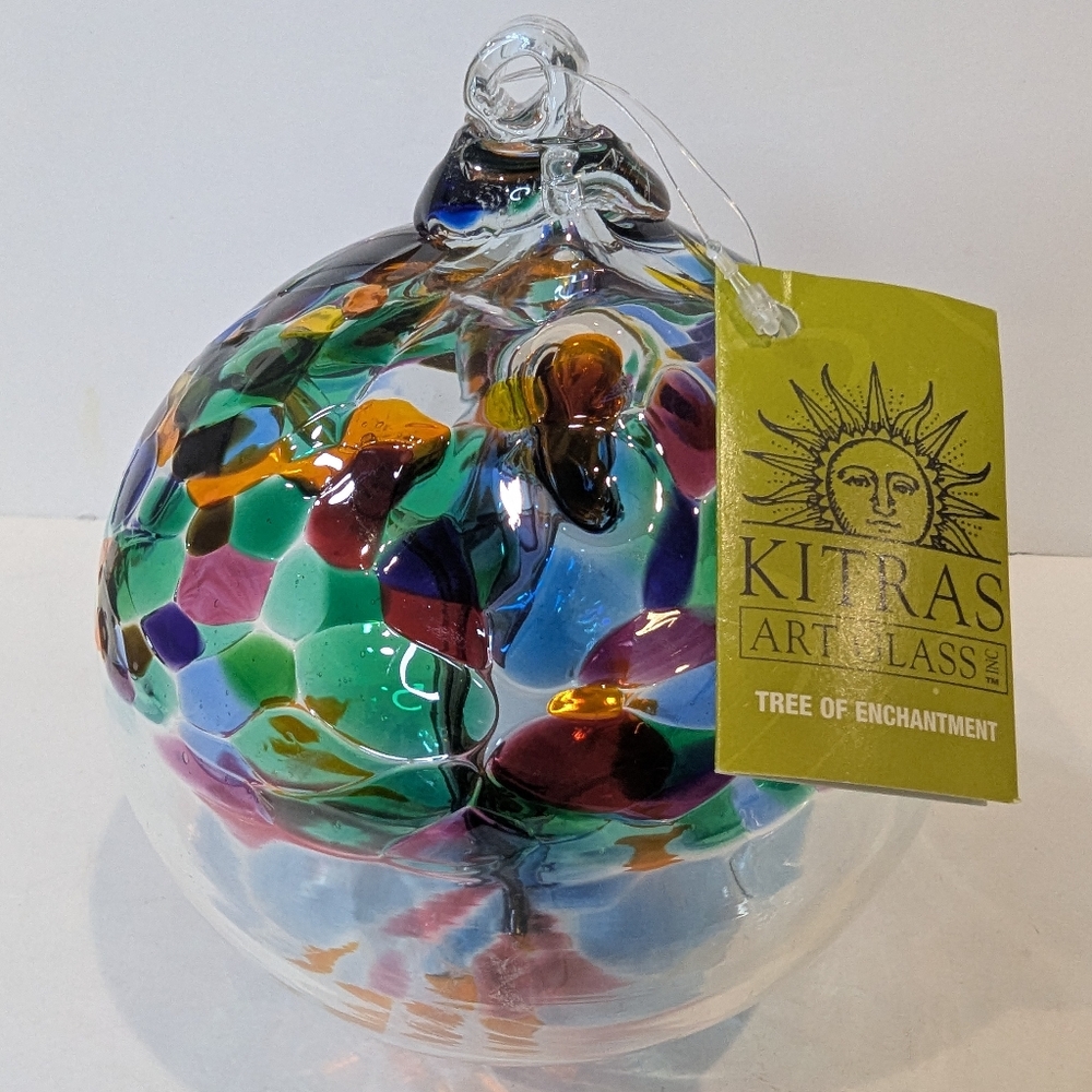 Kitras Art Glass Tree Of Enchantment Tree Of Friendship 6" Signature Handcrafted